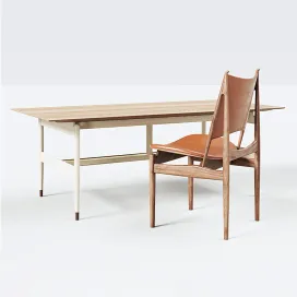 Kaufmann table egyptian chair bu finn juhl